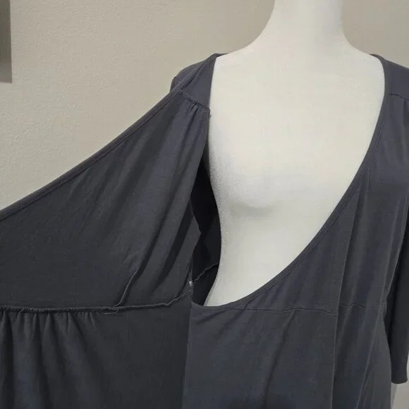 NWT Fresh Produce Midi Wrap Me Up Dress Oyster (med Gray) - Sz XL - Picture 9 of 11